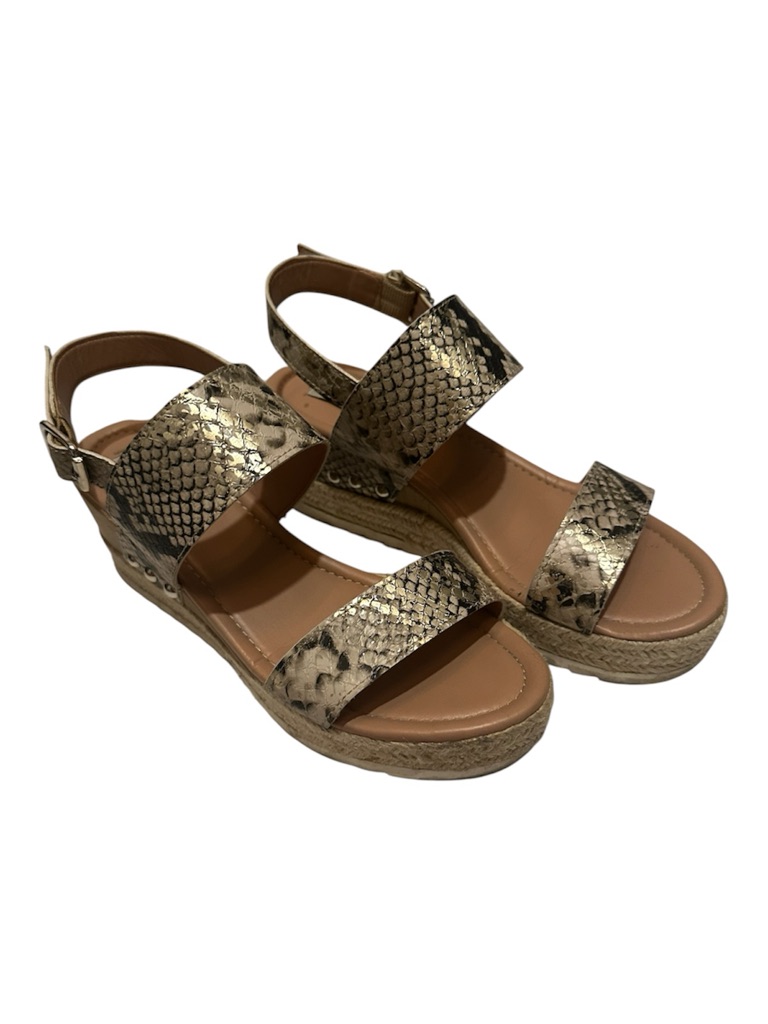 Steve Madden Snakeskin Espadrilles With Ankle Strap
